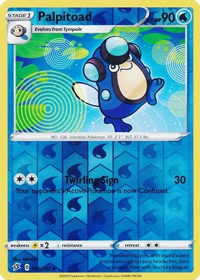 Palpitoad - 045/192 - Uncommon - Reverse Holo