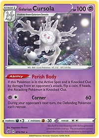 Galarian Cursola - 079/192 - Holo Rare