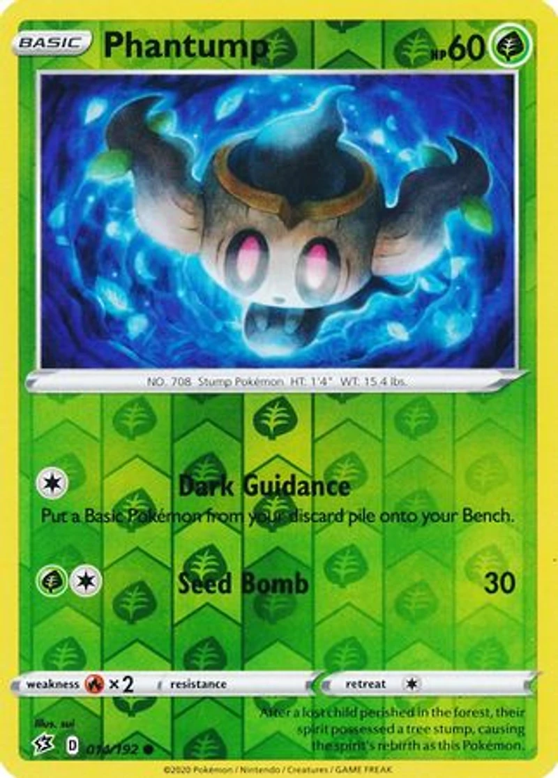 Phantump - 014/192 - Common - Reverse Holo