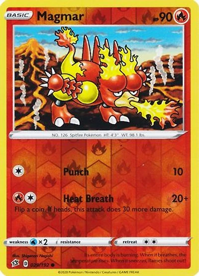 Magmar - 029/192 - Common - Reverse Holo