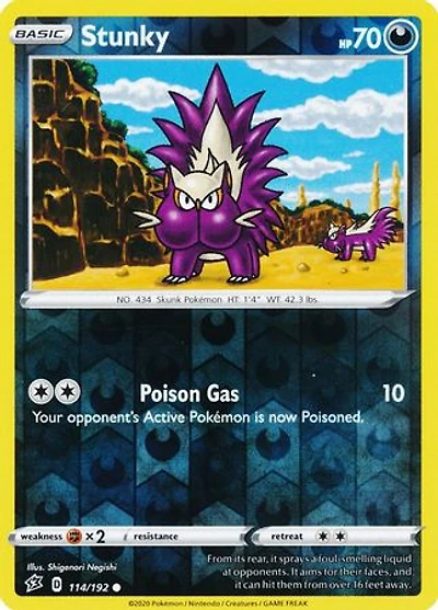 Stunky - 114/192 Common Reverse Holo