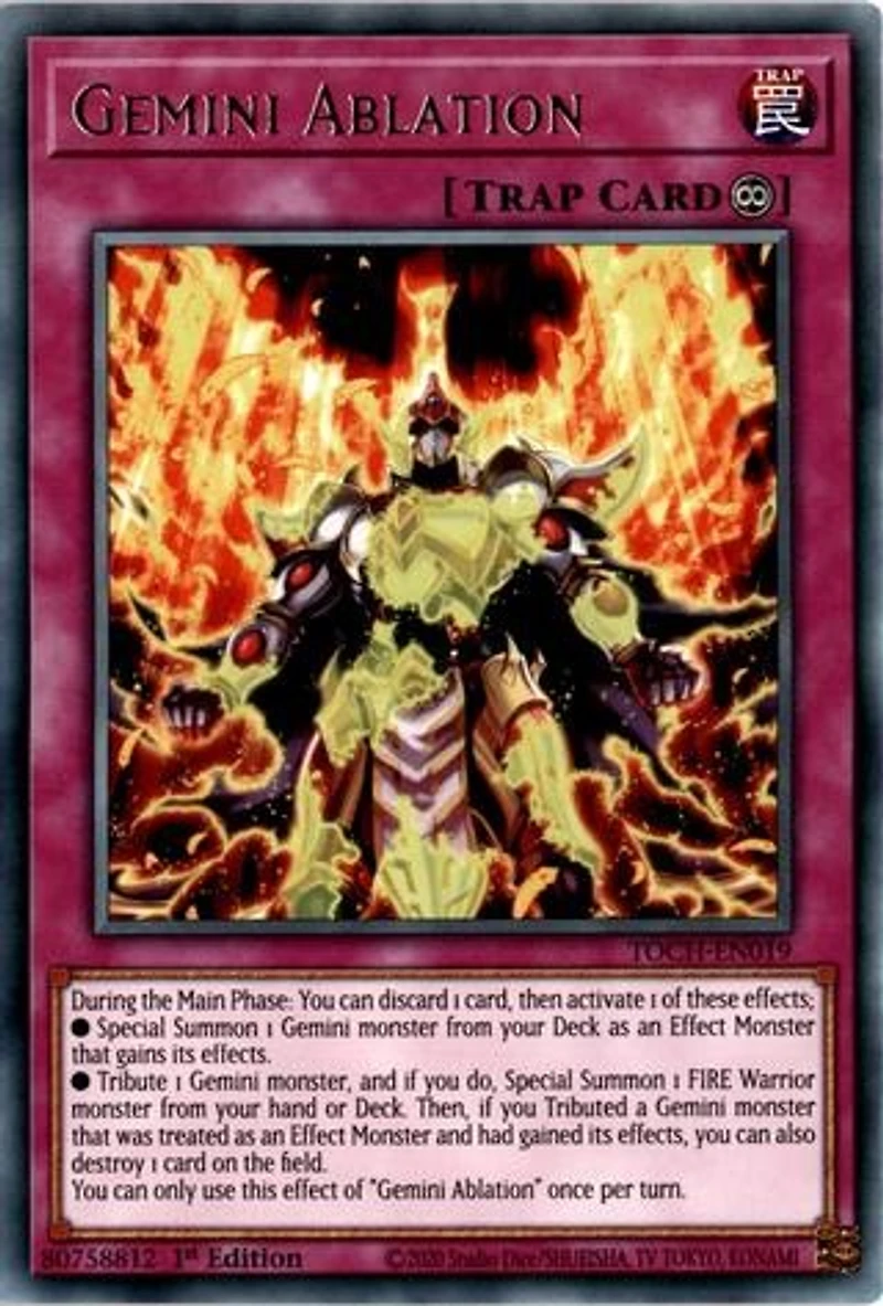 Gemini Ablation - TOCH-EN019 - Rare - 1st Edition