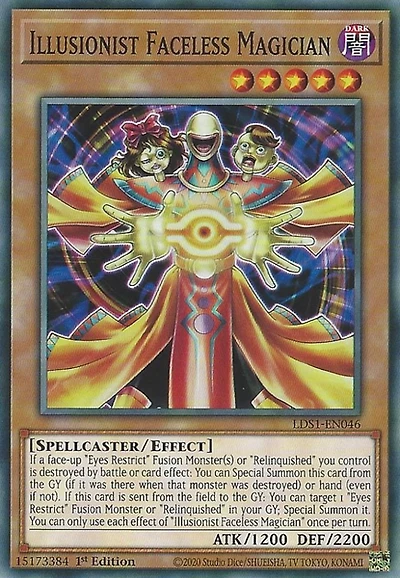 Illusionist Faceless Magician - LDS1-EN046 - Common - 1st Edition