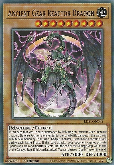 Ancient Gear Reactor Dragon - LDS1-EN082 - Common - 1st Edition