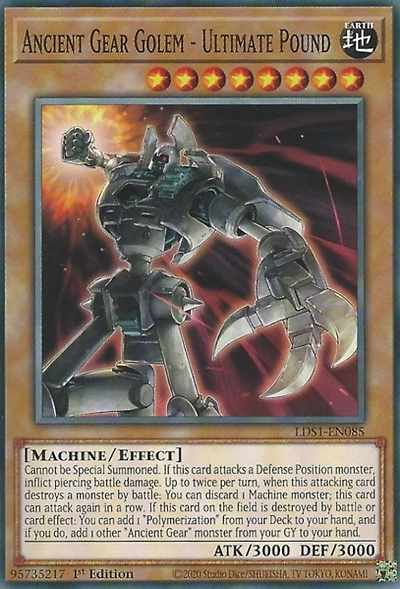 Ancient Gear Golem - Ultimate Pound - LDS1-EN085 - Common - 1st Edition