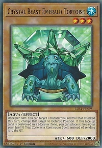 Crystal Beast Emerald Tortoise - LDS1-EN095 - Common - 1st Edition