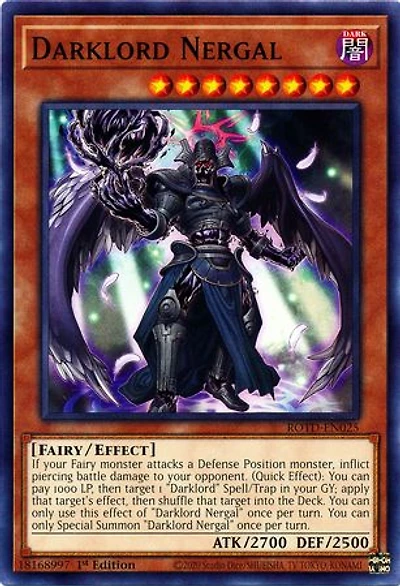 Darklord Nergal - ROTD-EN025 - Common - 1st Edition