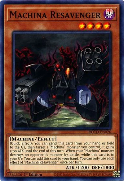 Machina Resavenger - ROTD-EN026 - Common - 1st Edition