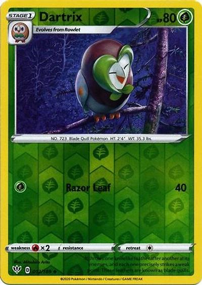Dartrix - 012/189 - Uncommon - Reverse Holo