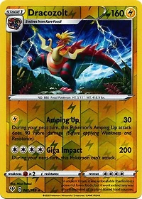 Dracozolt - 065/189 - Rare - Reverse Holo