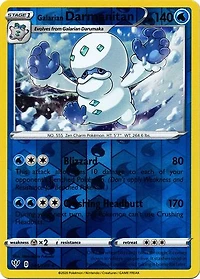 Galarian Darmanitan - 044/189 - Rare - Reverse Holo