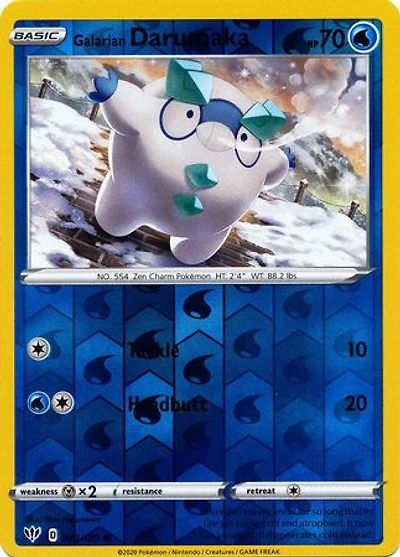 Galarian Darumaka - 043/189 - Common - Reverse Holo