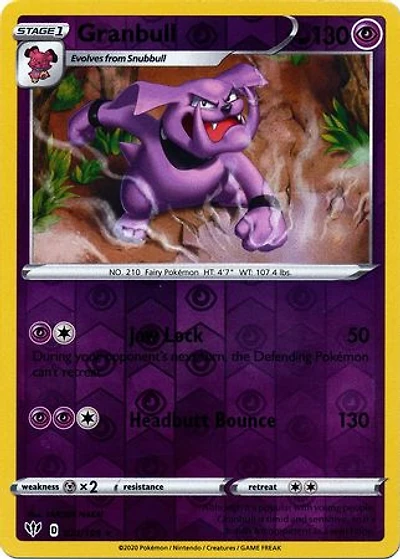 Granbull - 071/189 - Rare - Reverse Holo