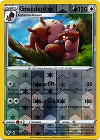 Greedent - 153/189 - Rare - Reverse Holo