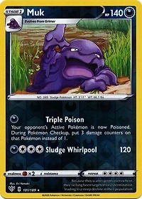 Muk - 101/189 - Rare - Reverse Holo