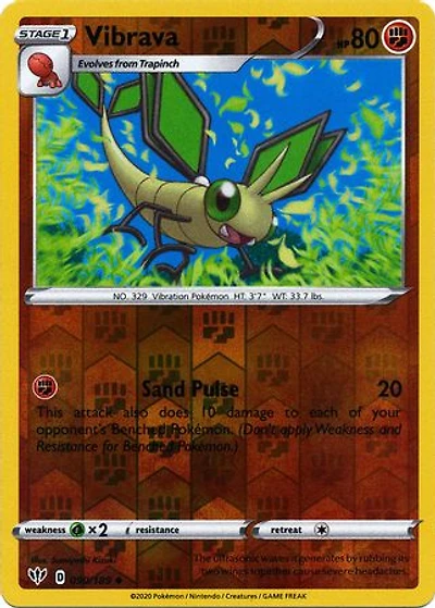 Vibrava - 090/189 - Uncommon - Reverse Holo