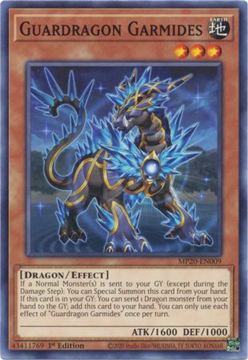 Guardragon Garmides - MP20-EN009 - Common - 1st Edition