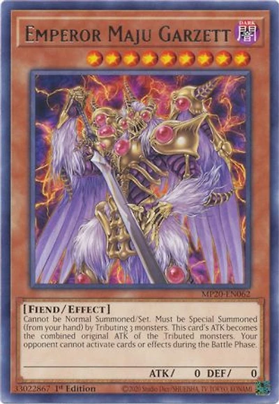Emperor Maju Garzett - MP20-EN062 - Rare - 1st Edition