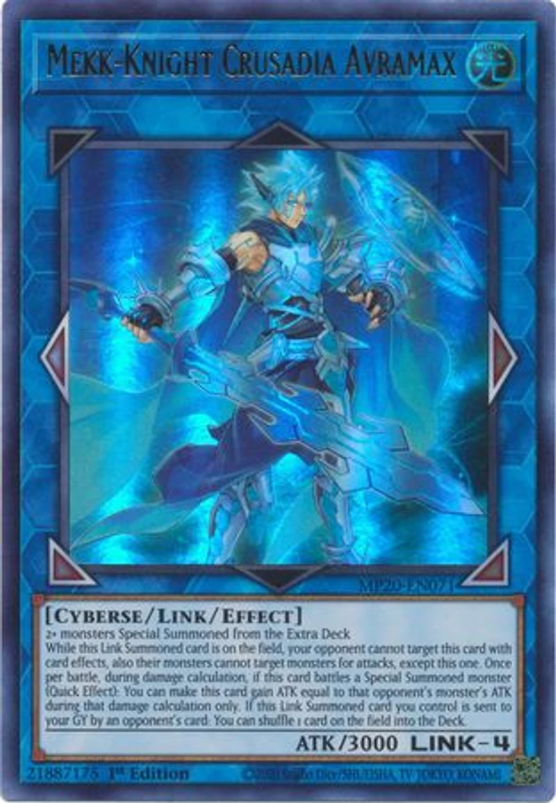 Mekk-Knight Crusadia Avramax - MP20-EN071 - Ultra Rare - 1st Edition