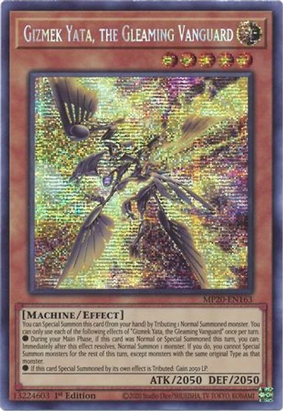 Gizmek Yata, the Gleaming Vanguard - MP20-EN163 - Prismatic Secret Rare - 1st Edition