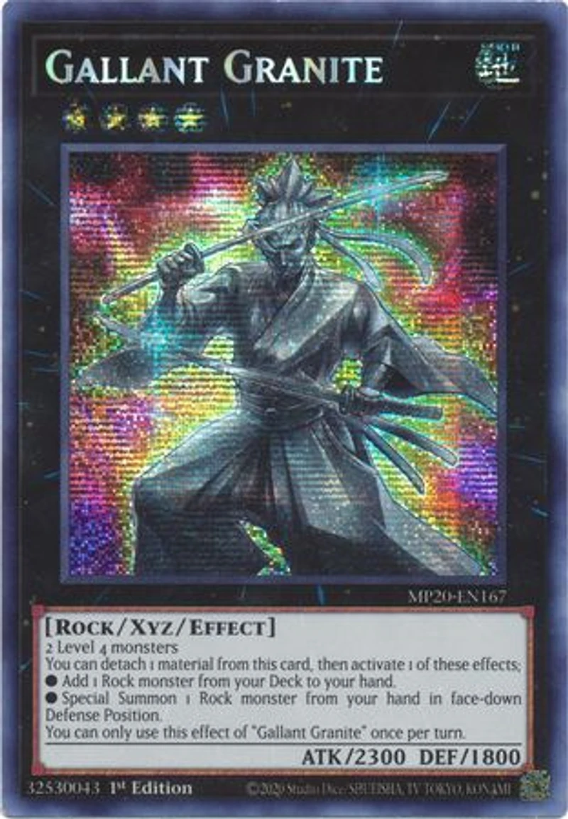 Gallant Granite - MP20-EN167 - Prismatic Secret Rare - 1st Edition