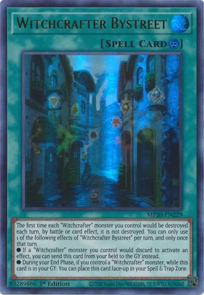 Witchcrafter Bystreet - MP20-EN229 - Ultra Rare - 1st Edition