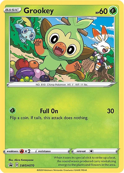 Grookey - SWSH070 - SWSH Black Star Promos