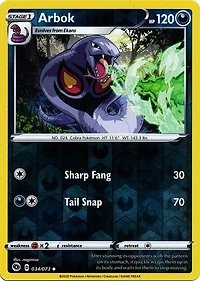 Arbok - 034/073 - Uncommon - Reverse Holo