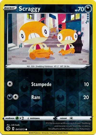 Scraggy - 041/073 - Common - Reverse Holo