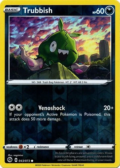 Trubbish - 043/073 - Common - Reverse Holo