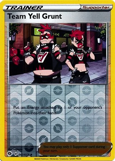 Team Yell Grunt - 067/073 Uncommon Reverse Holo