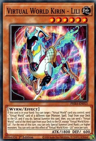 Virtual World Kirin - Lili - PHRA-EN013 - Common - 1st Edition