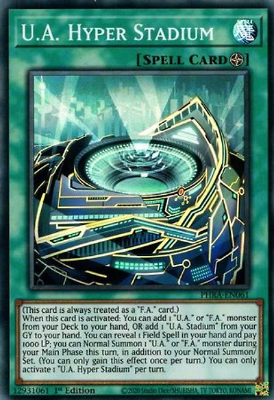 U.A. Hyper Stadium - PHRA-EN061 - Super Rare - 1st Edition
