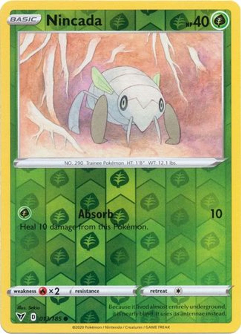 Nincada - 013/185 - Common - Reverse Holo