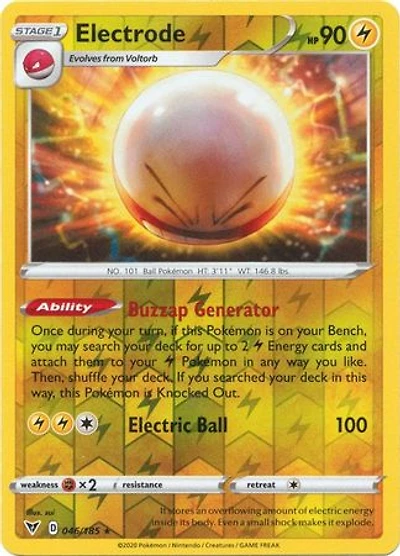 Electrode - 046/185 - Holo Rare - Reverse Holo
