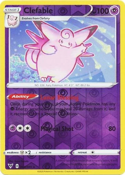 Clefable - 064/185 - Rare - Reverse Holo