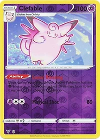 Clefable - 064/185 - Rare - Reverse Holo