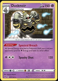 Dusknoir - 071/185 - Holo Rare