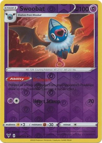 Swoobat - 074/185 - Uncommon - Reverse Holo