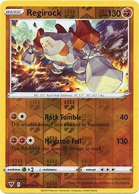 Regirock - 089/185 - Holo Rare - Reverse Holo