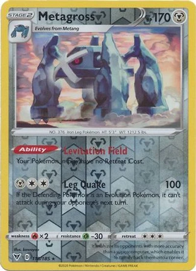 Metagross - 118/185 - Rare - Reverse Holo
