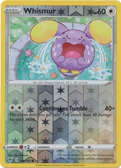 Whismur - 135/185 - Common - Reverse Holo