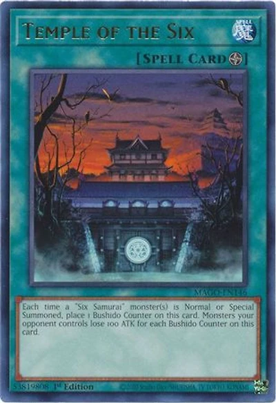 Temple of the Six - MAGO-EN146 Rare 1st Edition