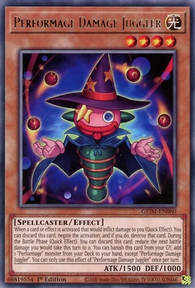 Performage Damage Juggler - GEIM-EN060 - Rare - 1st Edition