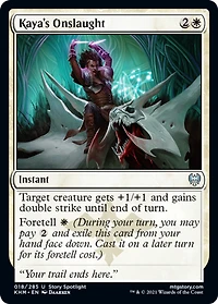 Kaya's Onslaught - Foil