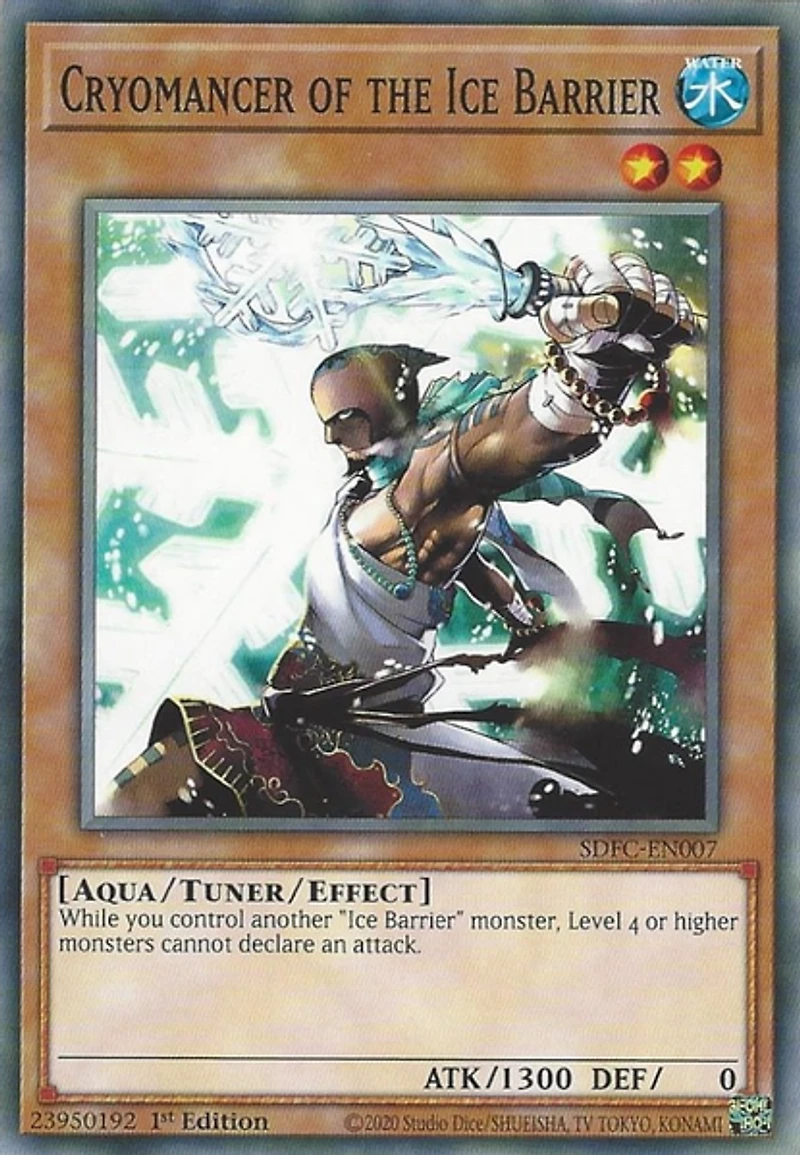 Cryomancer of the Ice Barrier - SDFC-EN007 - Common - 1st Edition