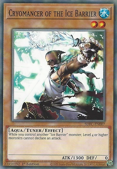 Cryomancer of the Ice Barrier - SDFC-EN007 - Common - 1st Edition