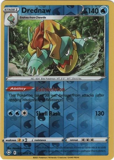 Drednaw - 027/072 - Rare - Reverse Holo