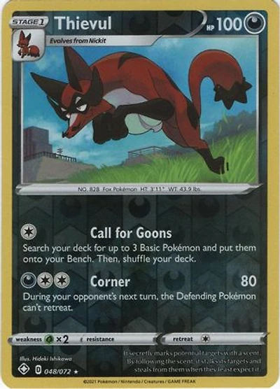 Thievul - 048/072 - Holo Rare - Reverse Holo