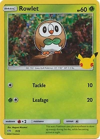 Rowlet - 7/25 - Holo - McDonald's 25th Anniversary Promo